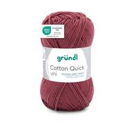 Pelote de laine - Bordeaux - 155 - 100% coton - 3/4 mm - Gründl - Cotton Quick Uni