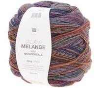 Pelote de laine Creative Melange Aran Wonderball - 200 GR - Rico Design(...) - 16 Lilas/rouille multicolore 16 Lilas/rouille multicolore G