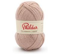 Phildar - Pelote de Laine Phil Lambswool - Laine à Crocheter et à Tricoter - 49% ACRYLIQUE,51% LAINE D'AGNEAU - Aiguille n°3 - Couleur BLANC
