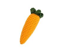 Pelote de laine douce tricotée pour légumes - Accessoire unique à tricoter en forme de carotte pour capturer le premier moment de Pâques de bébé