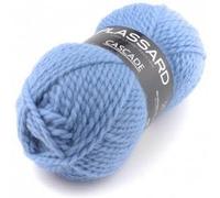 Plassard Pelote de Laine Cascade 22 Bleu Moyen