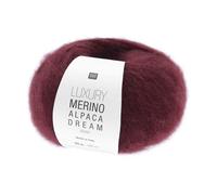 Pelote De Laine Et Alpaga Luxury Merino Alpaga Dream Aran - Rico Design - Le Fil Noble Et Volumineux Au Toucher Cocooning. Color : 04 Bordeaux