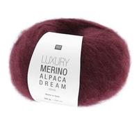 Pelote de laine et alpaga LUXURY MERINO ALPAGA DREAM ARAN - Rico Design - Le fil noble et volumineux au toucher cocooning(...) - 04 bordeaux 04 bordeaux G