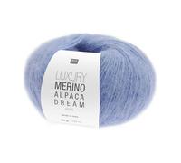 Pelote De Laine Et Alpaga Luxury Merino Alpaga Dream Aran - Rico Design - Le Fil Noble Et Volumineux Au Toucher Cocooning. Color : 05 Bleu Pigeon Bleu