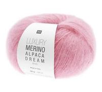 Pelote de laine et alpaga LUXURY MERINO ALPAGA DREAM ARAN - Rico Design - Le fil noble et volumineux au toucher cocooning(...) - 03 Rose 03 Rose G