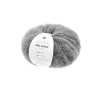 Pelote De Laine Et Mohair Fashion Meri Mohair Print - Douceur Luxueuse, Effet Rayé & Finition Vaporeuse - Rico Design. Color : 08 Gris Pierre Gris