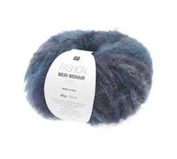 Pelote De Laine Et Mohair Fashion Meri Mohair Print - Douceur Luxueuse, Effet Rayé & Finition Vaporeuse - Rico Design. Color : 05 Violettes Bleues