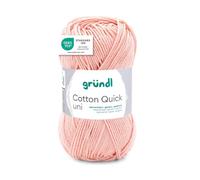 Pelote de laine - Abricot - 134 - 100% coton - 3/4 mm - Gründl - Cotton Quick Uni