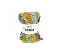 Pelote de Laine INFINITY - 100gr - Lang Yarns - 100% Mérinos Extrafine Superwash - Couleurs aléatoires, rendu artistique unique