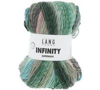 Pelote de Laine INFINITY - 100gr - Lang Yarns - 100% Mérinos Extrafine Superwash - Couleurs aléatoires, rendu artistique unique(...) - 05 Multicolore 05 Multicolore