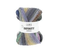 Pelote de Laine INFINITY - 100gr - - 100% Mérinos Extrafine Superwash - Couleurs aléatoires, rendu artistique unique(...) - 04 Multicolore