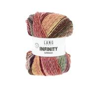 Pelote de Laine INFINITY - 100gr - Lang Yarns - 100% Mérinos Extrafine Superwash - Couleurs aléatoires, rendu artistique unique(...) - 02 Multicolore 02 Multicolore G