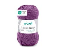 Pelote de laine - Mauve - 158 - 100% coton - 3/4 mm - Gründl - Cotton Quick Uni