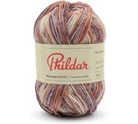Phildar - Pelote de Laine Phil Baby + Socks Merinos - Laine à Tricoter - 75% Laine (Merinos),25% Polyamide - Aiguille n°2.5 - Couleur IMPR Jacquard Marron