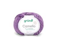 Pelote de Laine Mérinos et Chameau CAMELLO de Gründl - Fil Naturel Doux et Thermorégulateur(...) - 02 Violet