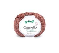 Pelote de Laine Mérinos et Chameau CAMELLO de Gründl - Fil Naturel Doux et Thermorégulateur(...) - 03 Marron