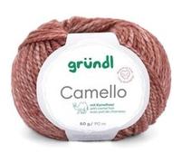 Pelote de Laine Mérinos et Chameau CAMELLO de Gründl - Fil Naturel Doux et Thermorégulateur(...) - 03 Marron 03 Marron G