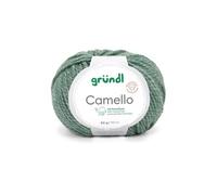Pelote de Laine Mérinos et Chameau CAMELLO de Gründl - Fil Naturel Doux et Thermorégulateur(...) - 05 Vert