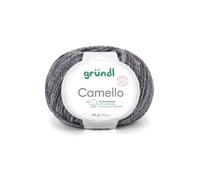 Pelote de Laine Mérinos et Chameau CAMELLO de Gründl - Fil Naturel Doux et Thermorégulateur(...) - 07 Noir