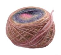 Pelote de laine mohair mélangée multicolore pour crochet, chapeaux, couvertures (type B) - 100 m