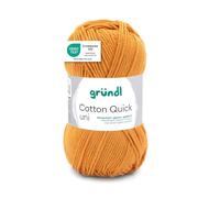 Pelote de laine - Moutarde - 124 - 100% coton - 3/4 mm - Gründl - Cotton Quick Uni