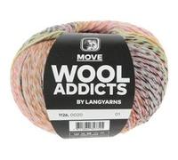 Pelote de laine MOVE - 100 gr - Wool Addict - Spécial chaussettes - Ultra-résistante & respirante(...) - 20 Multicolore 20 Multicolore G