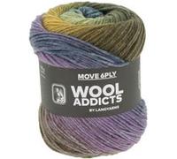 Pelote de laine MOVE 6 fils - 100 gr - Wool Addict - Spécial chaussettes - Ultra-résistante & respirante(...) - 0003 Multicolore 0003 Multicolore G