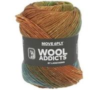 Pelote de laine MOVE 6 fils - 100 gr - Wool Addict - Spécial chaussettes - Ultra-résistante & respirante(...) - 0008 Multicolore 0008 Multicolore G