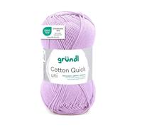 Pelote de laine - Parme - 160 - 100% coton - 3/4 mm - Gründl - Cotton Quick Uni