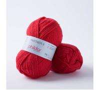 Pelote de laine Partner 6 rouge 50 g