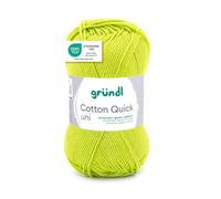 Pelote de laine - Pistache - 144 - 100% coton - 3/4 mm - Gründl - Cotton Quick Uni