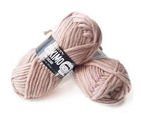 Pelote de laine pure à tricoter super épaisse - 51 g - 50 m par pelote (13 poudres)