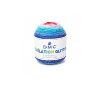 DMC Garn Pelote de laine Révélation Glitter 150 g environ 520 m léger pour étoles Coloris 501 Bleu