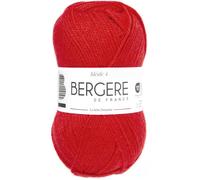 Pelote de laine - Rouge - 50% Laine 50% acrylique - Bergère de France - Idéale 4