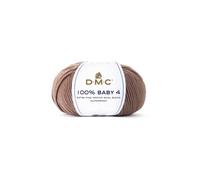 DMC Fil à tricoter et crocheter Baby 4 Mérino 100% 106 Marron
