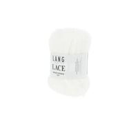 Pelote de Mohair et soie à tricoter LACE - 25 GR - Lang Yarns(...) - Blanc (01) Blanc (01) G