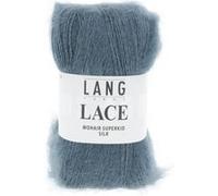 Pelote de Mohair et soie à tricoter LACE - 25 GR - Lang Yarns(...) - Bleu (33) Bleu (33) G