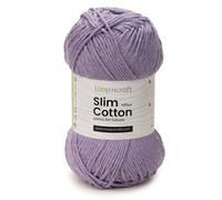 Pelote en coton recyclé 100 g x 5 pelotes Slim Cotton Plus couleurs diverses, coton pour crochet et tricot 500 g, coton pour couvertures, chaud coton (Lille)