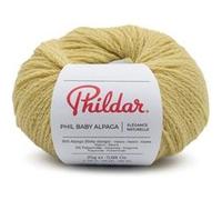 Phildar - Pelote de Laine Phil Baby Alpaga - Laine à Tricoter - 95% Baby alpaga,5% Polyamide - Aiguille n°4.5 - Couleur SEIGLE