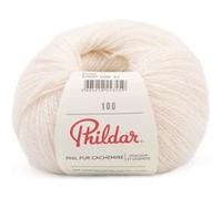 Pelote exceptionnelle Phil Pure Cachemire à tricoter - 25 GR - Phildar(...) - Ecru Ecru