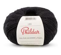 Pelote exceptionnelle Phil Pure Cachemire à tricoter - 25 GR - Phildar(...) - Noir Noir