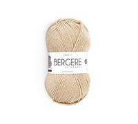 Bergère de France - Pelote de laine Idéale 4 - 50% laine/50% acrylique - 50 g - 4 mm - Beige