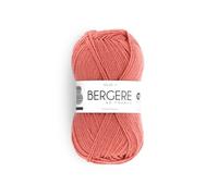 Pelote de laine - Saumon - 50% Laine 50% acrylique - Bergère de France - Idéale 4