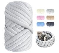 Pelote Laine Grosse Maille - 500g Longueur Environ 25m Grosse Laine à Tricoter à la Main, Grosse Pelote de Laine XXL Chunky Yarn DIY Douce et Moelleuse Laine Geante Pour Crochet,Couverture,Sac,Coussin