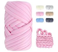 Pelote Laine Grosse Maille - 500g Longueur Environ 25m Grosse Laine à Tricoter à la Main, Grosse Pelote de Laine XXL Chunky Yarn DIY Douce et Moelleuse Laine Geante Pour Crochet,Couverture,Sac,Coussin
