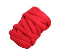 Pelote Laine Grosse Maille,Chunky Yarn Fil de coton ultra épais 1 kg, tissé à la main, doux, anti-collision, for coussin d'enfant, nid for animaux compagnie, cheveux raides(Big Red)