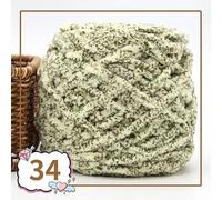 Pelote Laine Grosse Maille,Chunky Yarn Lot de 2 fils velours colorés 100 g for tricoter à la main, fil chenille au crochet, ligne épaisse, for pantoufles, sac, couverture amigurumi(34)