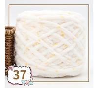 Pelote Laine Grosse Maille,Chunky Yarn Lot de 2 fils velours colorés 100 g for tricoter à la main, fil chenille au crochet, ligne épaisse, for pantoufles, sac, couverture amigurumi(37)
