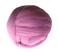 Pelote Laine Grosse Maille Tricot Bras, 1000g / PCS Super Chunky Fils Giant ROVING SUPPORTS POUR CLIBLES DE COUCHAGES À TRAINES MAIL(Light purple)