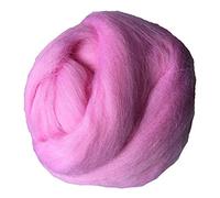 Pelote Laine Grosse Maille Tricot Bras, 1000g / PCS Super Chunky Fils Giant ROVING SUPPORTS POUR CLIBLES DE COUCHAGES À TRAINES MAIL(Cherry Pink)
